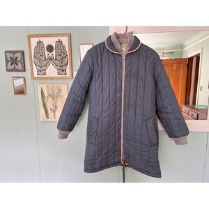 Vintage Sharpe Quilted Jacket - Gray Blue Size 10
